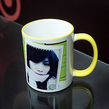 彩邊馬克杯-亮彩黃